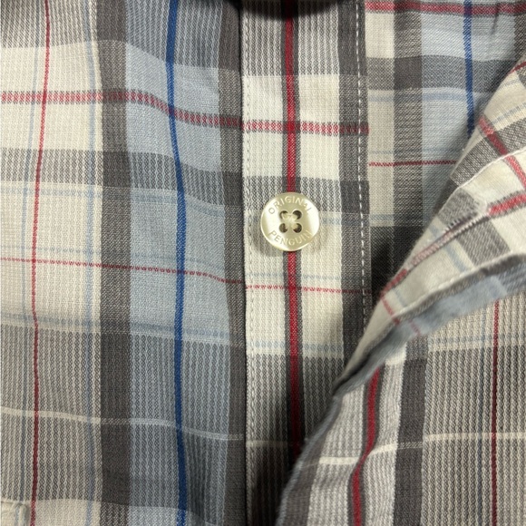 Original Penguin Plaid Button Down Shirt Men’s Classic Fit Long Sleeve - Picture 6 of 12